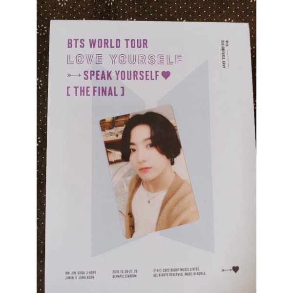 rpc Jungkook speak yourself DVD final