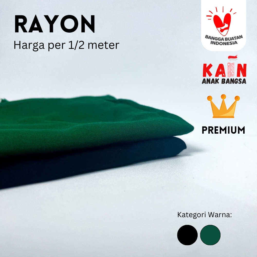 RAYON POLOS PREMIUM / Kain Rayon Premium Per 0,5 meter #1