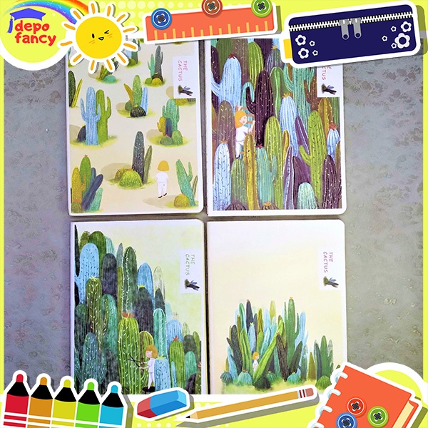

Buku Tulis A5 Cactus XZ17126 / Buku Sekolah / Buku Kuliah / Buku Harian / Buku Diary