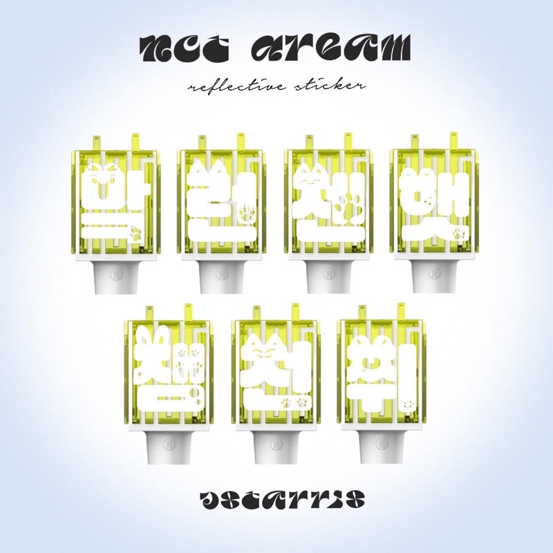 baca deskripsi  DREAM REFLECTIVE STICKER NCT LIGHTSTICK HOLOGRAM