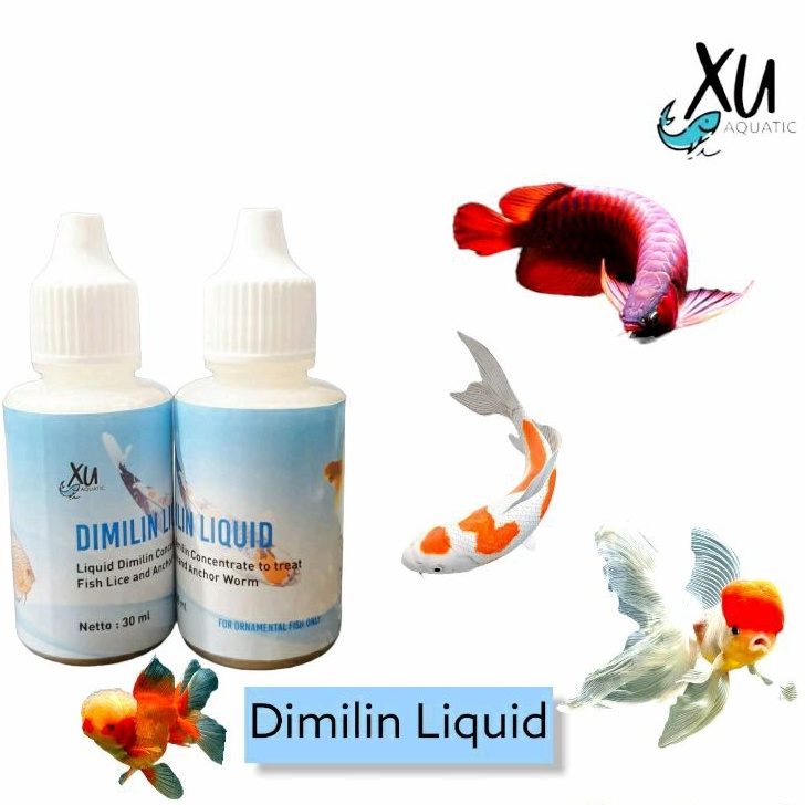 DIMILIN LIQUID CONCENTRATE ORIGINAL / DIMILIN CAIR OBAT KUTU IKAN HIAS KOI 35 ML