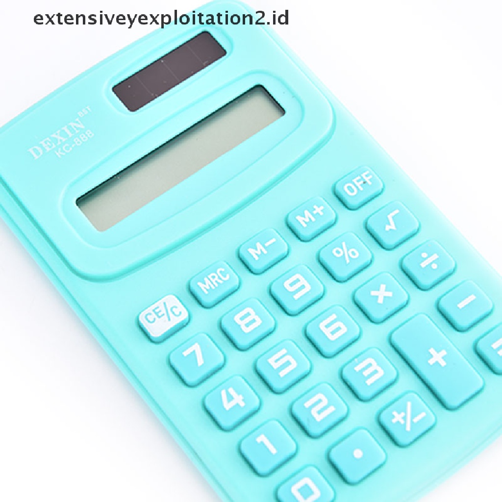 Kalkulator Mini 8 Digit Display Ukuran Saku Untuk Rumah / Sekolah / Kantor