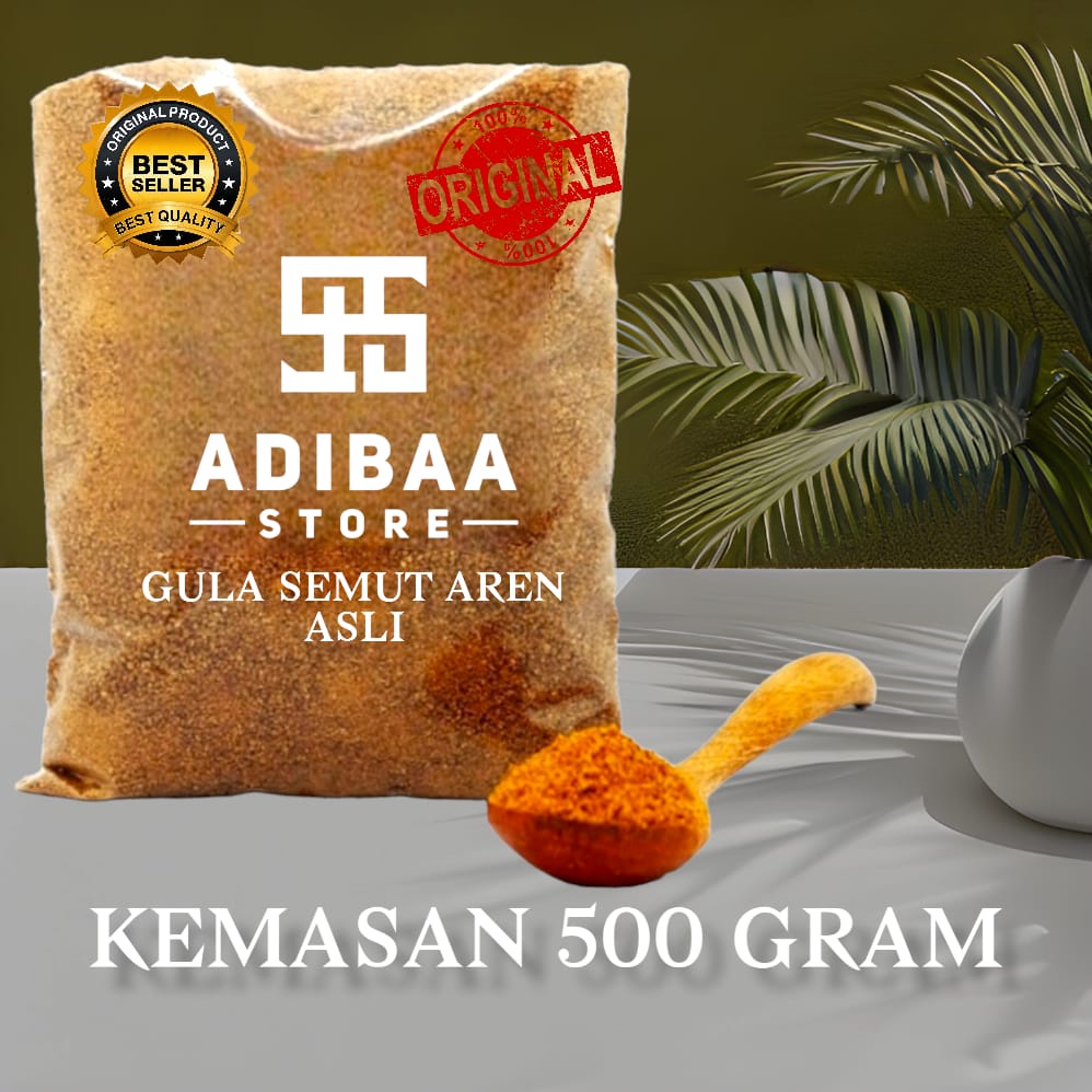 

Gula Aren Semut Bubuk Murni Kemasan 500 GRAM