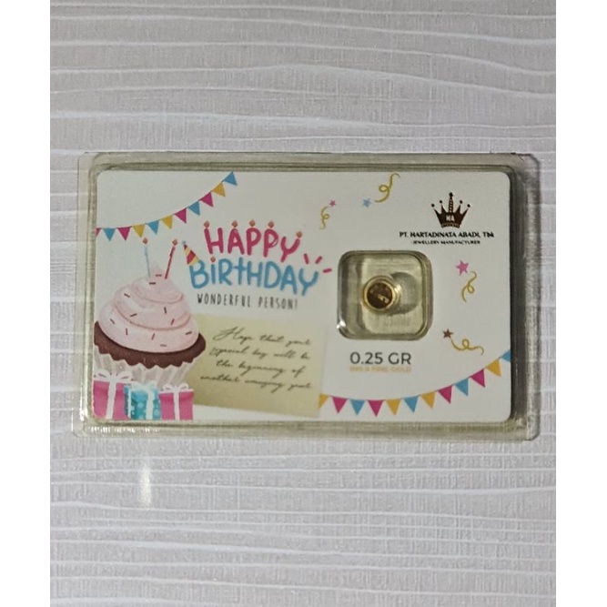 LM Hartadinata Series Happy Birthday 0.25gr