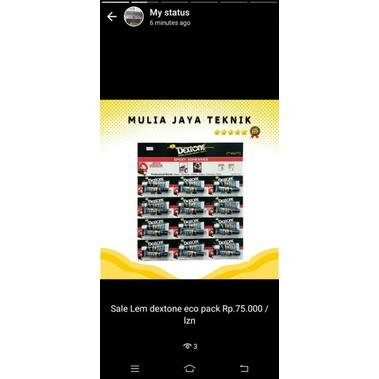 

LEM DEXTONE HITAM PUTIH ISI 12 PCS