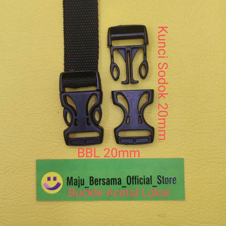 Buckle Acetal Lokal - Kunci Sodok 20mm Buat Ransel / Sendal - SK1