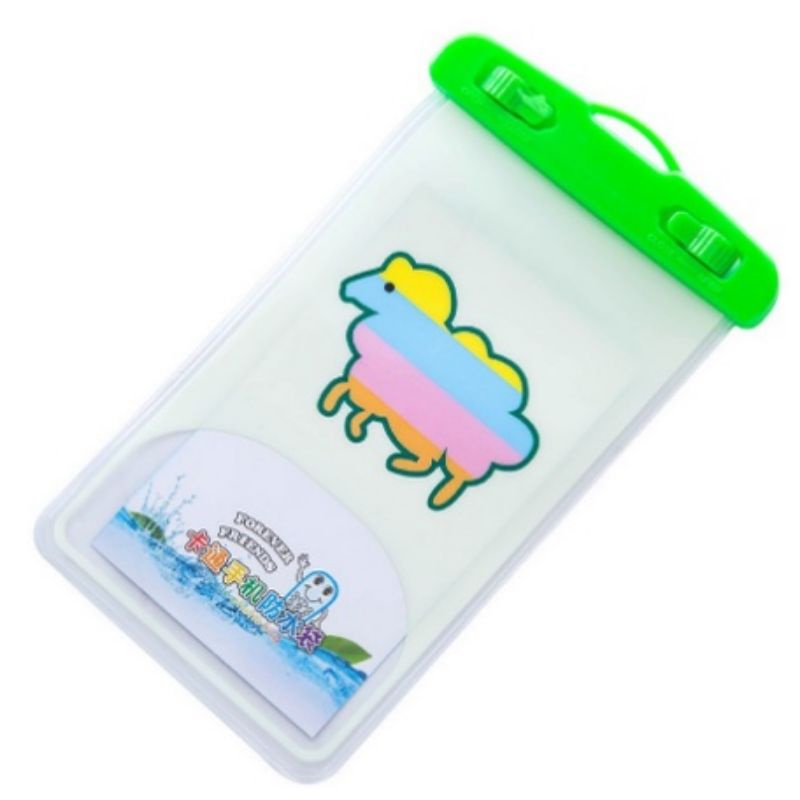 MH80SARUNG HP ANTI AIR MOTIF KARTUN POUCH HP SMARTPHONE WATERPROOF CASE KARAKTER FREE TALI GANTUNG