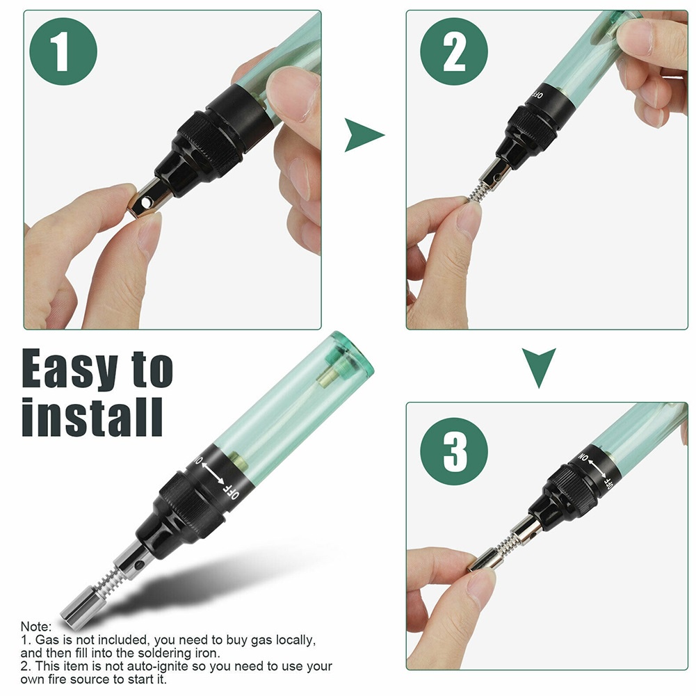 Solder Pena Gas Solder Portable Pencil Torch Las Kecil Pencil Butane  Soldering Iron Kit Tools Blow