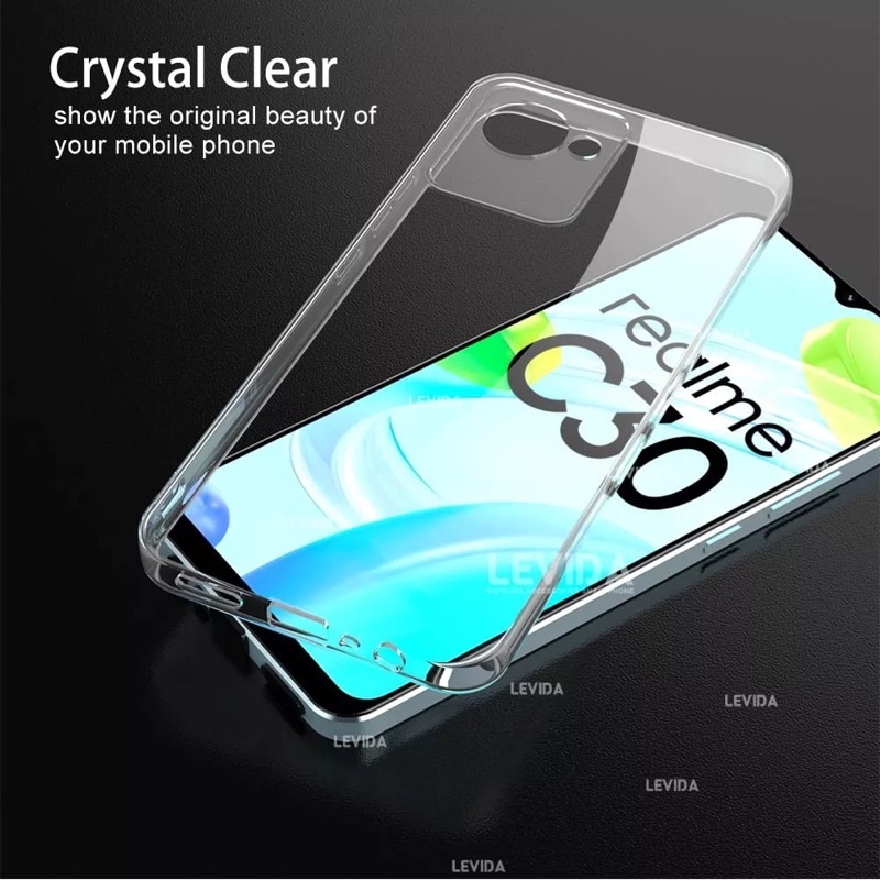 HD Clear Case Realme C30/ C31/ C33/ C35/ C20/ C21/C21Y/ 2 Pro/ U1 Softcase Tebal 2.0mm Transparant