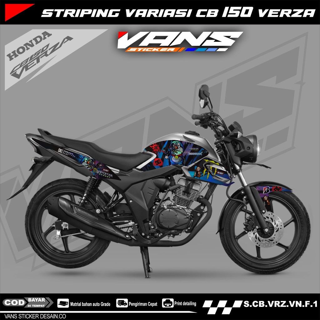 Sticker striping motor cb verza,lis ticker variasi motor cb verza