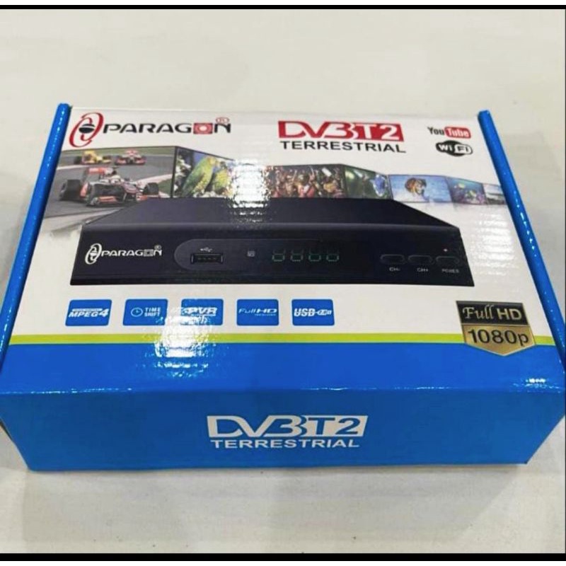 Paragon DVB T2 full HD 1080p STB set Top Box TV Digital Receiver