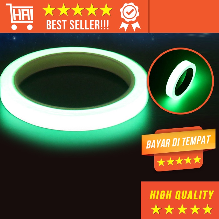 

LAKBAN GLOW IN THE DARK TAPE SELOTIP FOSFOR LUMINOUS STICKER STIKER GLOW IN THE DARK TAPE SELOTIP