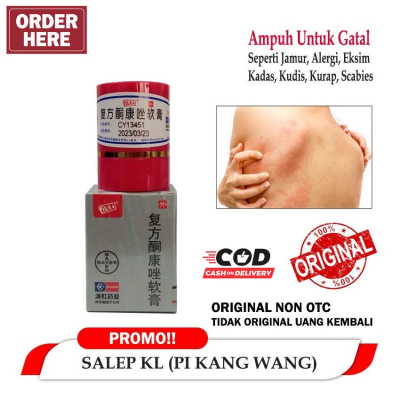 Glowrisstore Salep KL Bl Pi Kang Wang Obat Gatal Kulit / Exsim Ruam Kudis 100% Original