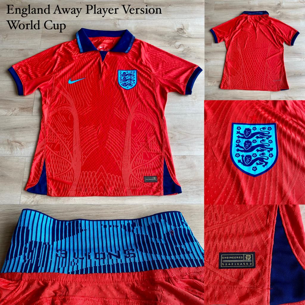 Jersey Bola Inggris Away Player Issue Piala Dunia World Cup 2022