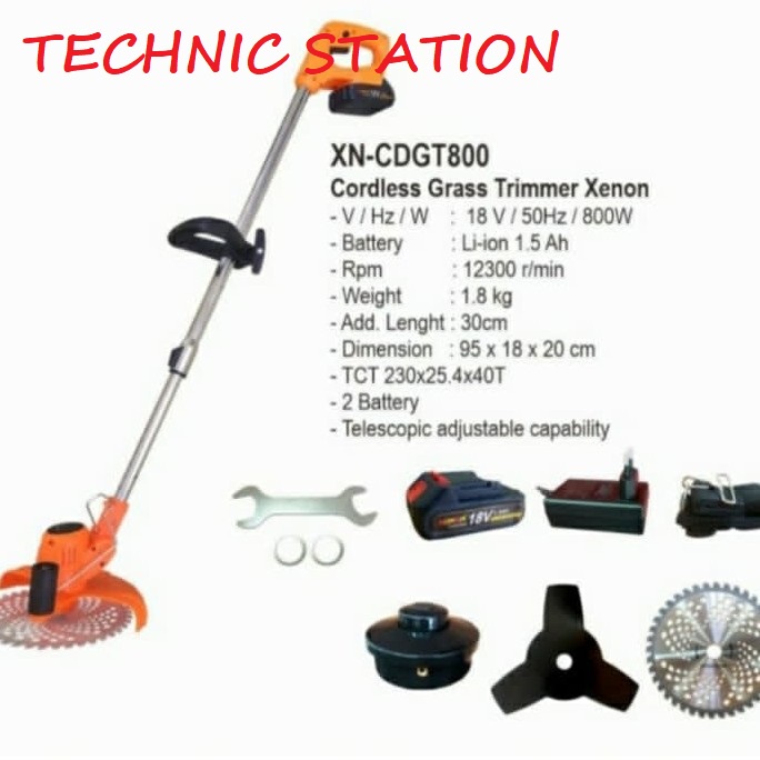 XENON CDGT800 Alat Potong Rumput Baterai Cordless CDGT 800 Termurah