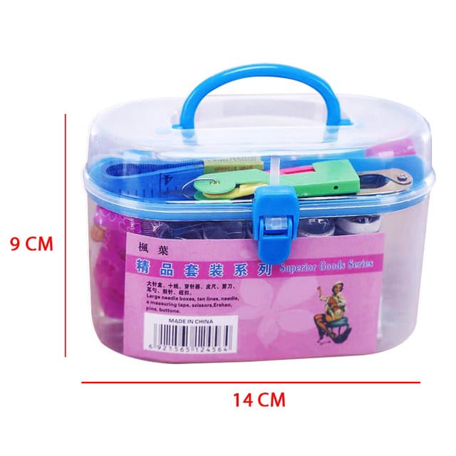 (HK_88)Sewing Kit Box / Alat Set Jahit Isi 8 Benang / Alat Jahit