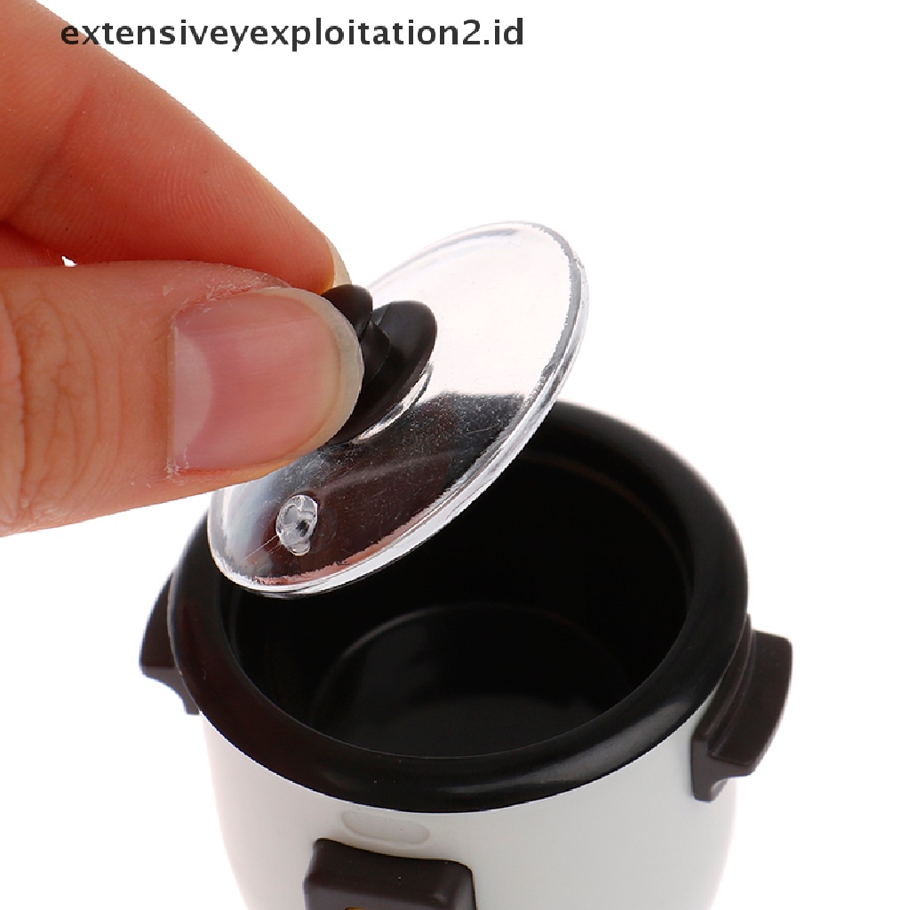Mainan Simulasi rice cooker Elektrik Mini Skala 1: 12 Untuk Rumah Boneka