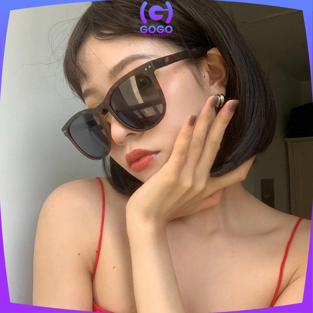 GOGO-C662 Kacamata Hitam Wanita Lipat Korea Fashion Kaca Mata korea Gaya Pantai Sunglasses Anti-UV Wanita Pria Import Kacamata Fashion