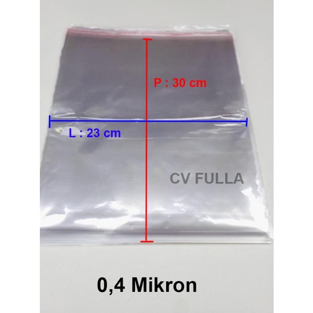 

Promo Plastik OPP Ukuran 23 x 30 cm 04 mikron 500 lembar