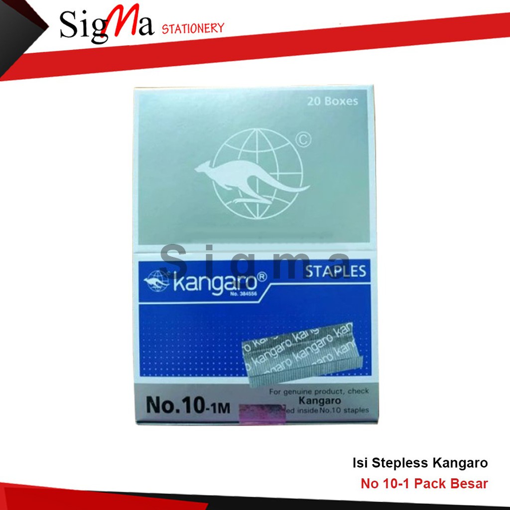 

Isi Staples KANGARO no. 10 (Pack isi 20 pcs)