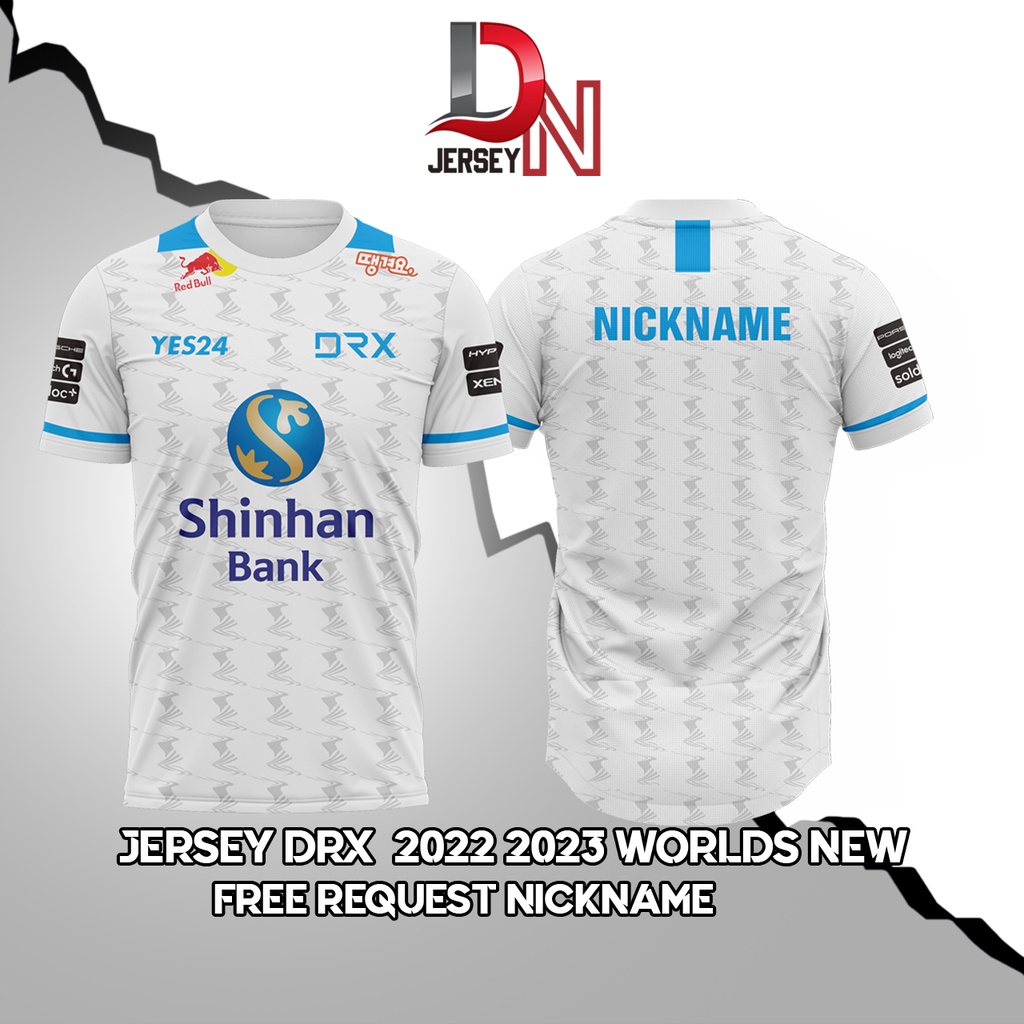 JERSEY Baju Kaos DRX LOL Worlds New 2022 2023 (free custom nickname)