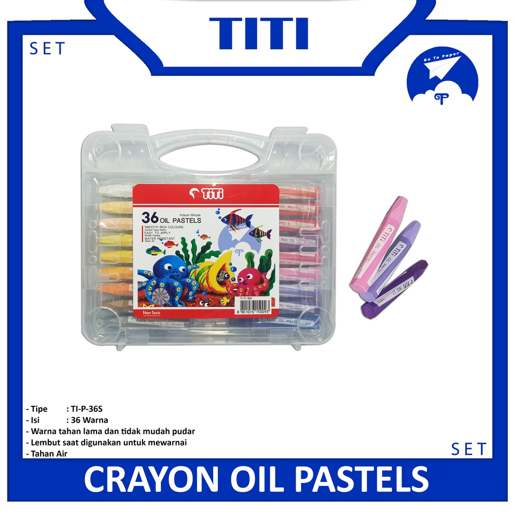 

TITI Crayon Oil Pastel 36 Color TI-P-36S Original -Set