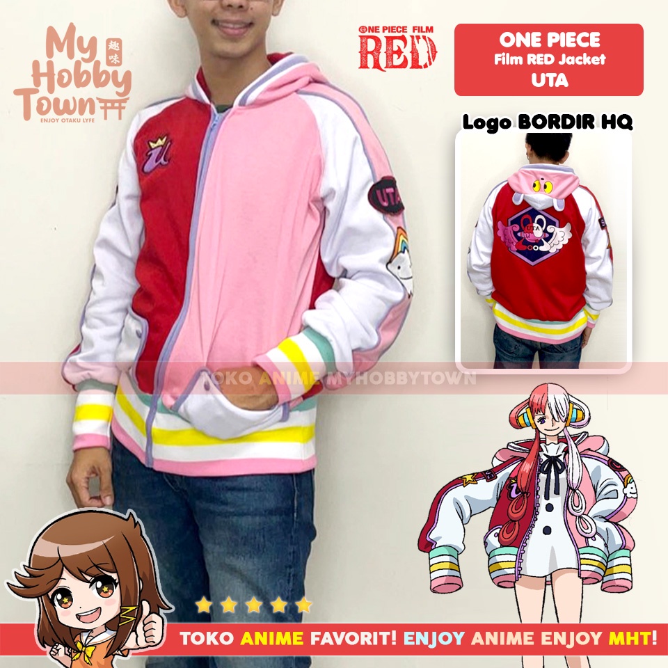 Jaket Anime One Piece Red Uta Utahime Kostum Cosplay