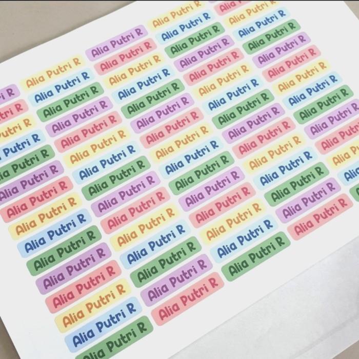 

Stiker Label Nama Untuk Di Baju Kain Permanent Non Cod 071