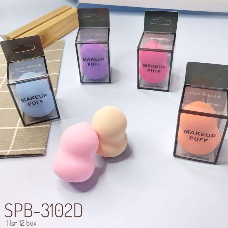 Spons Make Up Set 6 IN 1 Beauty Blender Sponge Bedak Isi 6 Pcs Powder Puff Foundation Makeup Puff Wajah Kemasan Plastik Import Murah