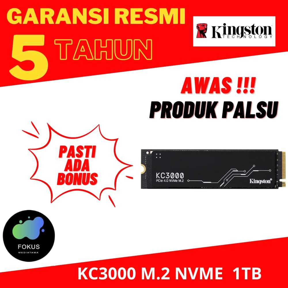 Kingston SSD NVMe PCIe 4.0 M.2 KC3000 (SKC3000S/ 1TB