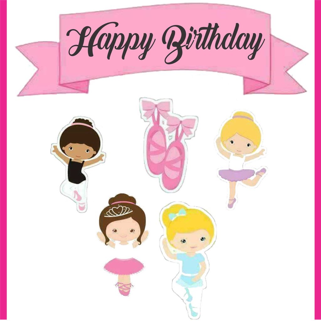 

BIGBAG TOPPER CAKE ULANG TAHUN / HIASAN KUE BALLERINA