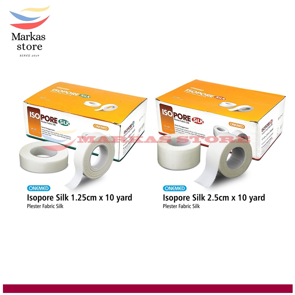 Jual Isopore Silk Onemed Plester Medical Surgical Tape Fabric Silk