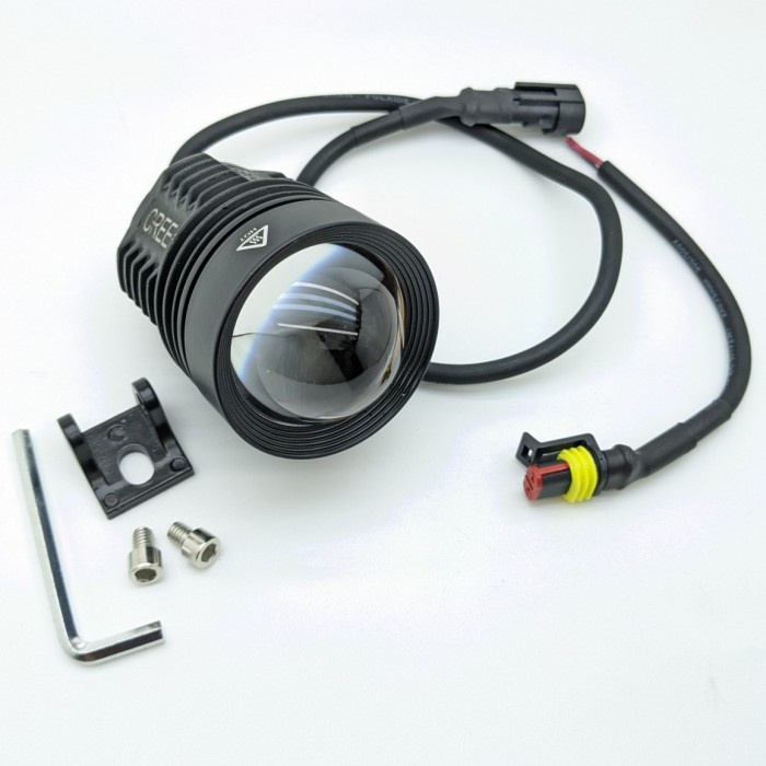 lampu tembak led offroad Kenzo KZ60 cut off waterproof sinar kuning