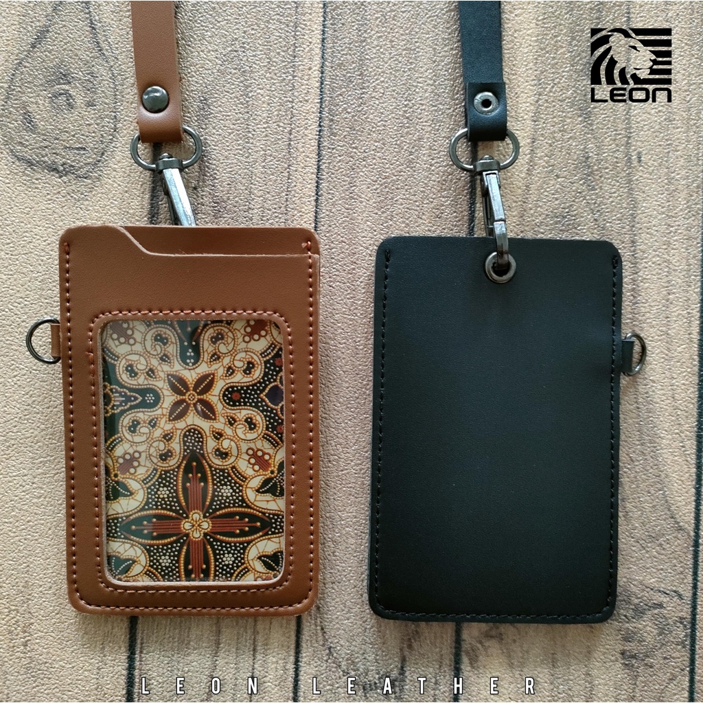 

Name Tag ID Card Kulit Name Tag Kulit Id Card holder kulit Lanyard Kulit 2 Slot NTS032