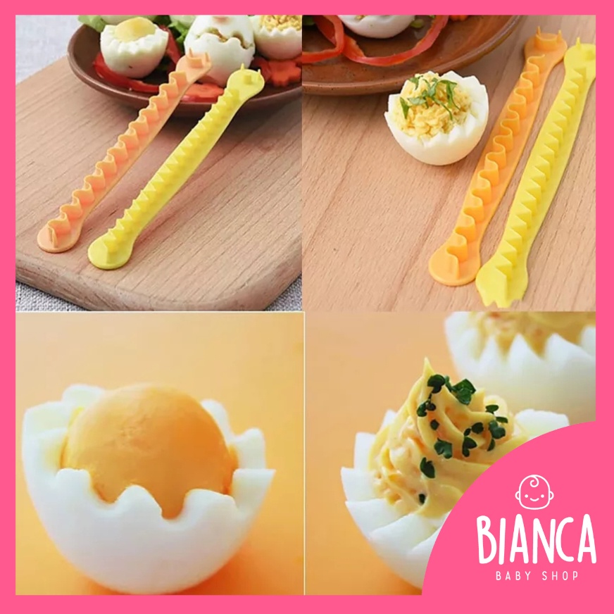 BIANCA - 009 Cetakan Bento Potong Telur / Peralatan Bento Telur