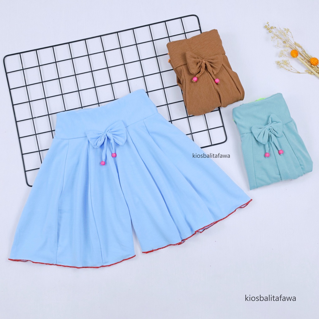 Rok Celana Polos Uk 6-7 Tahun / Bawahan Anak Perempuan Murah Model Rok Celana Cewek Grosir Adem