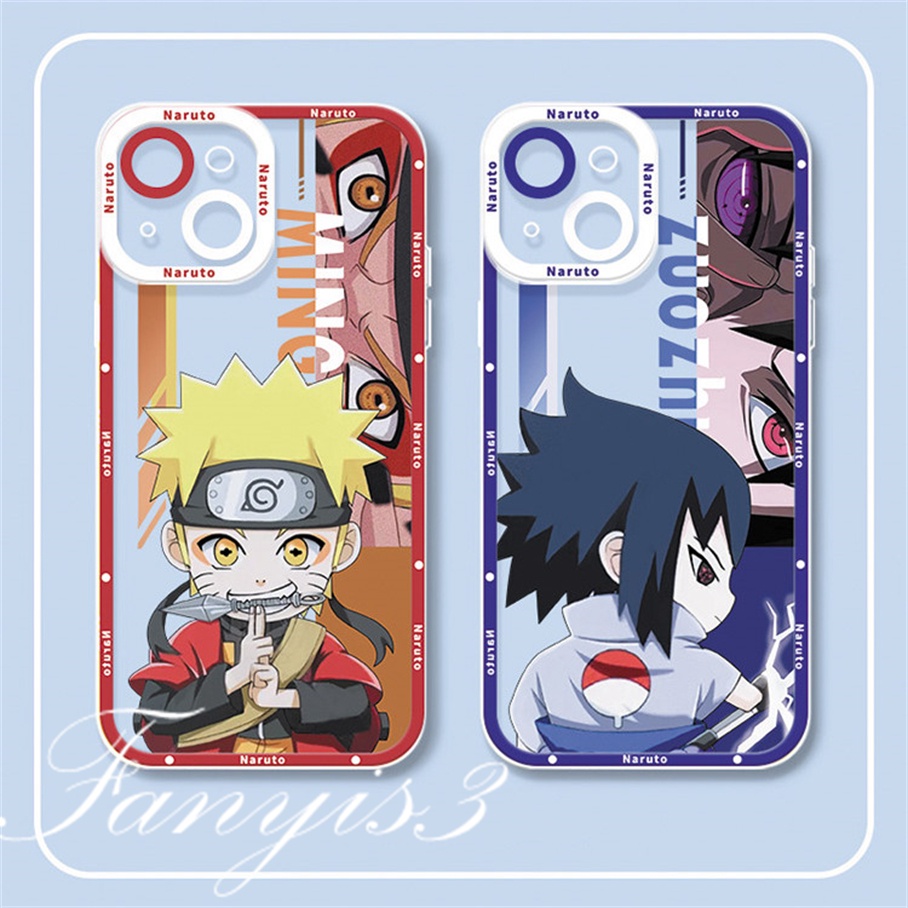 Redmi 10C 10A 10 9 9A 9C 9T Note 11 Pro+ 11s 11 10s 10 9s 9 8 Pro Xiaomi Poco X4Pro X3 Pro X3NFC M3 M4 F3 Mi 11 Lite 10T Pro Naruto Sasuke Color Lens Phone Case Clear Soft Cover