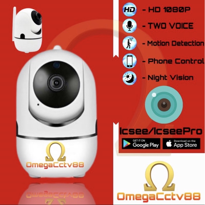 IP Camera Indoor Mini ICSEE CCTV Human Tracking CCTV 8MP Motion Detec