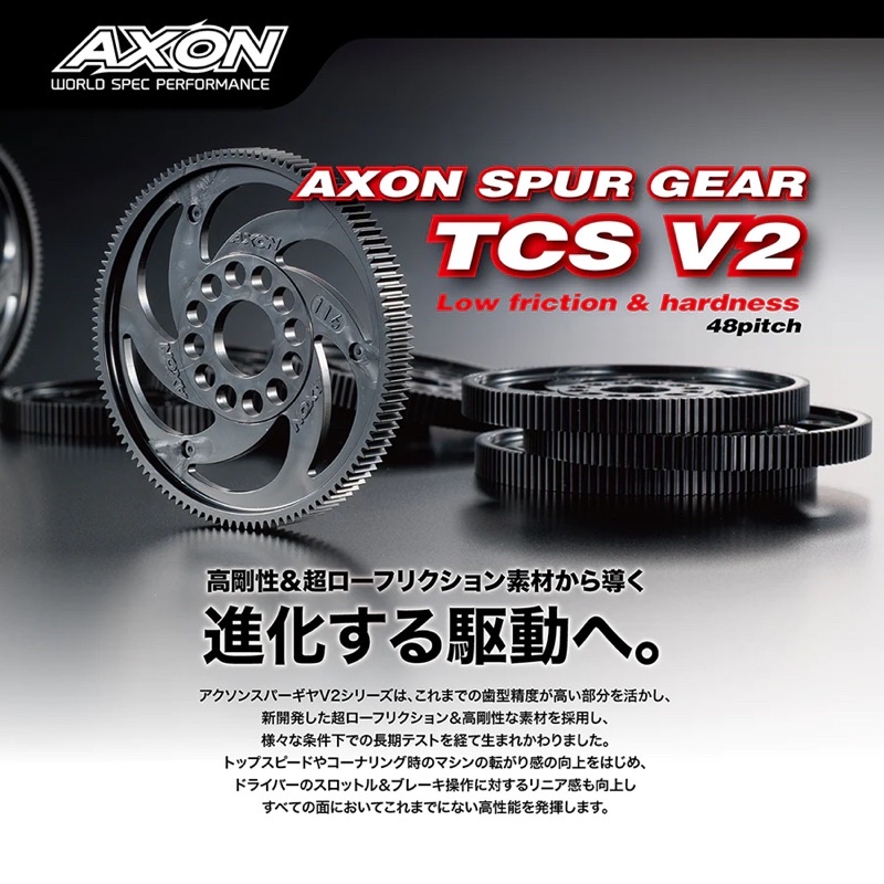 GS-T4B-080 Axon Spur Gear TCS V2 48P 80T