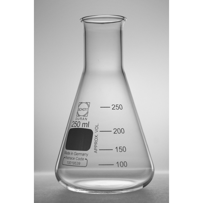 Erlenmeyer Kaca 250ml 500 ml Duran/ Erlenmeyer Flask 250ml Duran 500 ml Duran