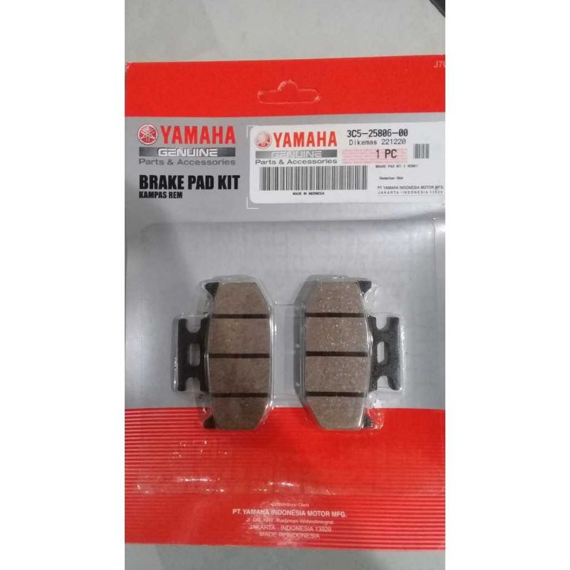 DISCPAD BELAKANG WR155 ASLI YAMAHA 3C5-25806-00