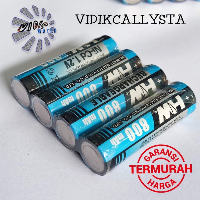 BATTERY BATREI CAS A2 AA 800mAh RECHARGEABLE ISI ULANG ORIGINAL