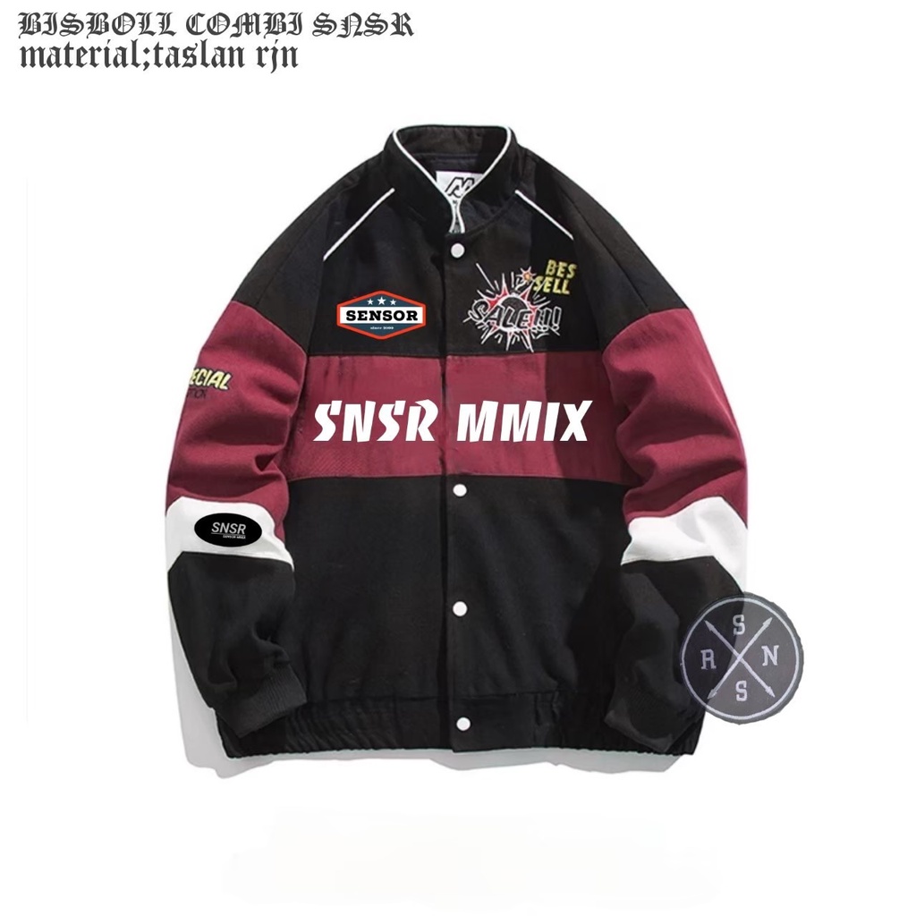 JAKET VARSITY BOMBER PRIA WANITA VINTAGE STREET STYLE/JAKET BASEBALL COMBINASI WATERPROOF