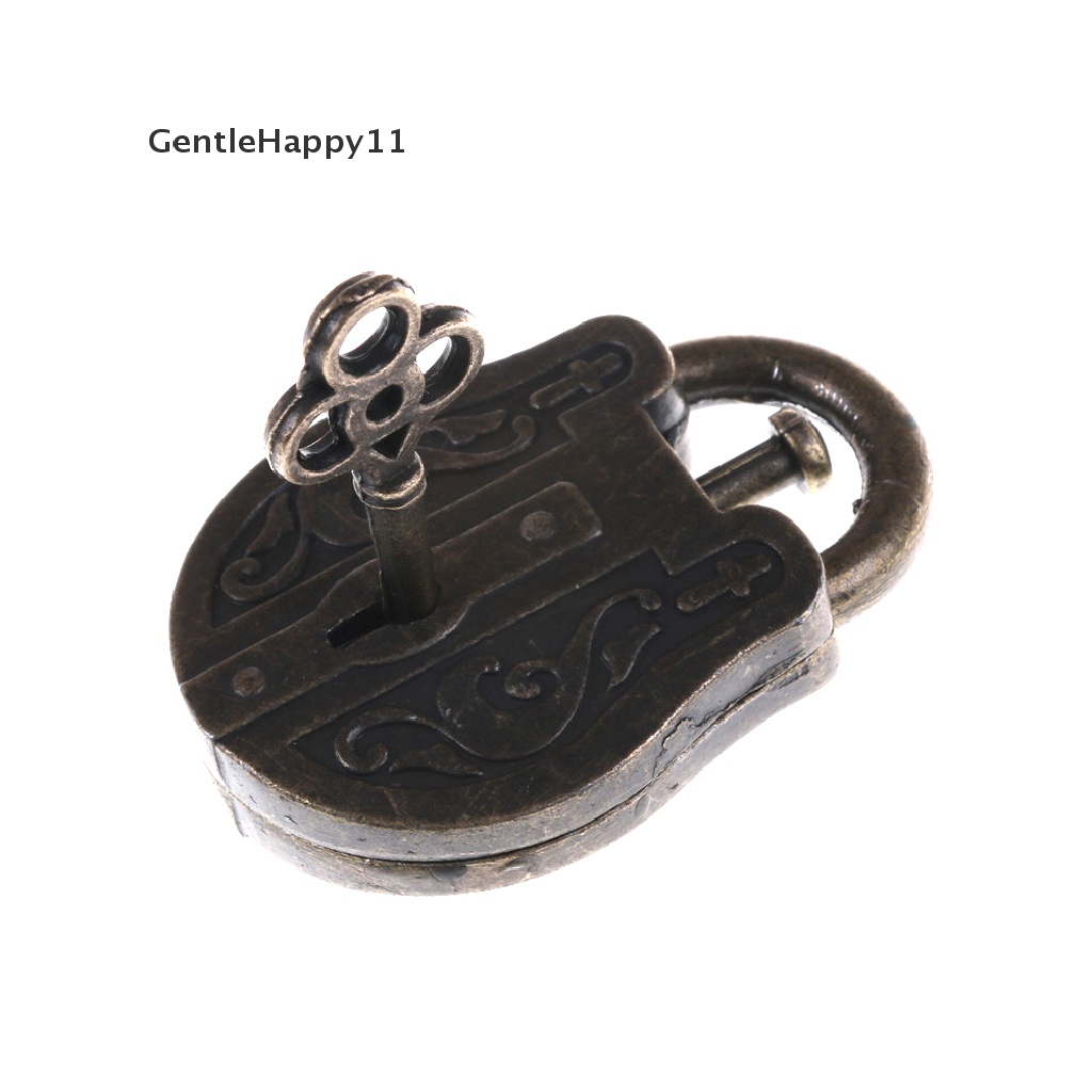 Gentlehappy Vintage Metal Cast God Lock Key Puzzle Mainan IQ &amp; EQ Mind Asah Otak Anak Hadiah id