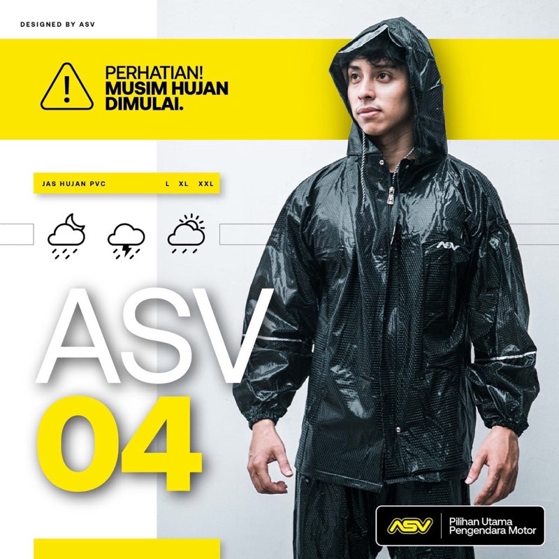 MANTEL HUJAN ASV 04 / RAINCOAT ASV 04