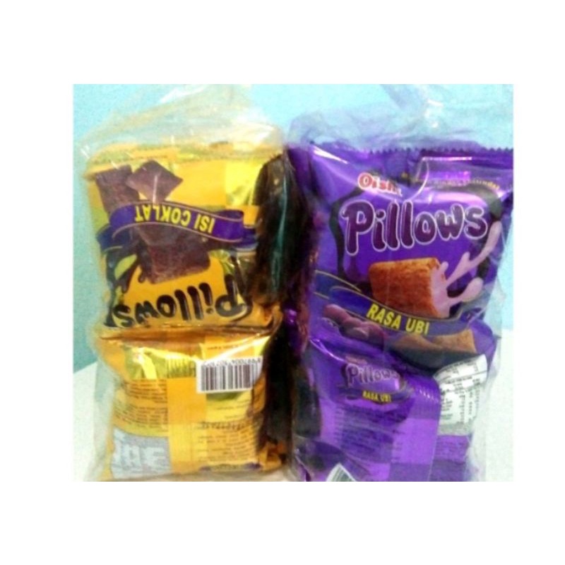 

SNACK CIKI PILLOWS RASA UBI DAN COKLAT ISI 20 PIS