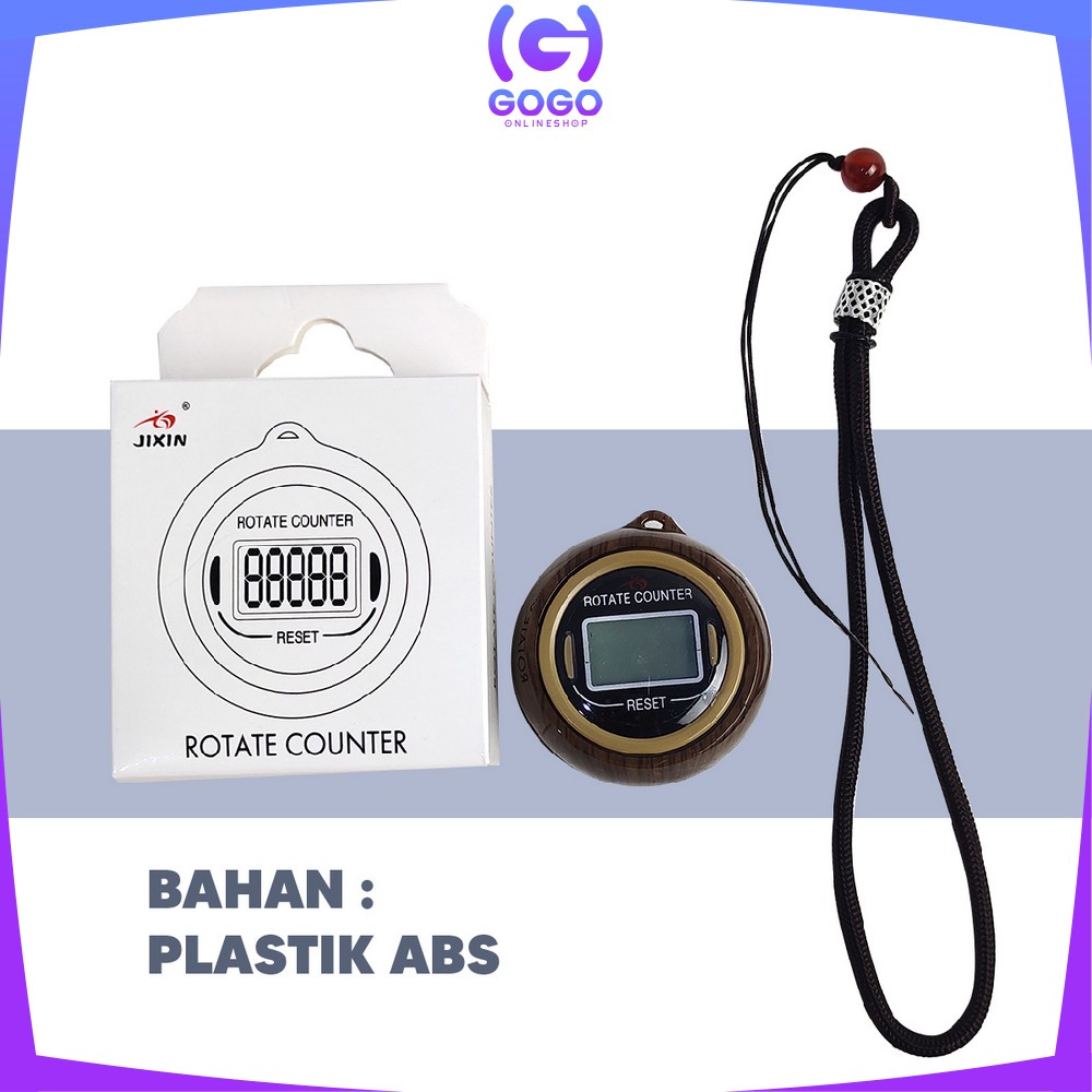 GOGO-C383 Tasbih Digital Kayu / Tasbih Digital Premium Mini Tally Counter / Alat Hitung Tasbeh Digital / Finger Counter