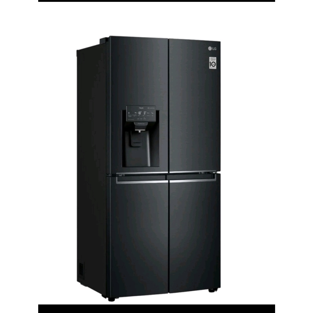 KULKAS LG SIDE BY SIDE 4 PINTU ADA DISPENSERNYA TYPE GCL 22 FTQBL