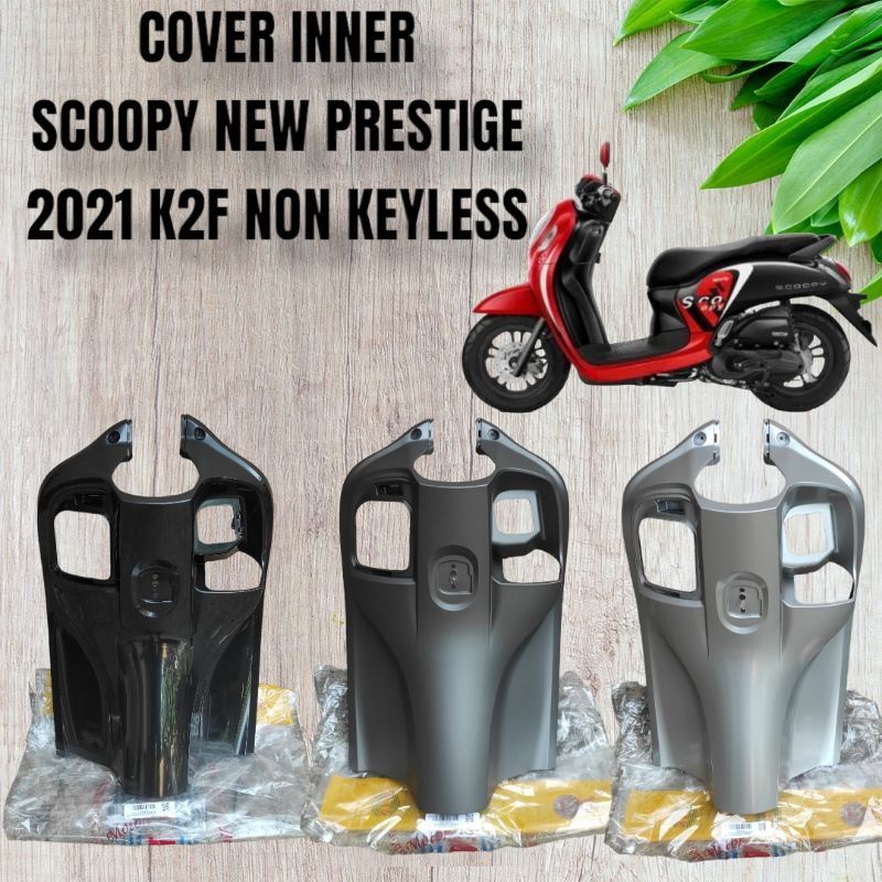 Cover Inner Legshield Legsil Kontak Scoopy eSP new 2021 K2f Prestige Hitam silver doff krem