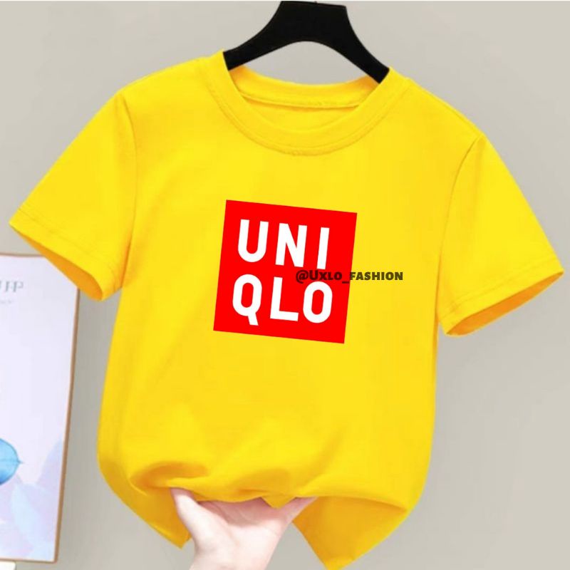 BAJU KAOS ANAK PEREMPUAN DAN LAKI LAKI SABLON DIGITAL MOTIF NIQLOH IDEAL UMUR 1 2 3 4 5 6 7 8 9 TAHUN UXLO FASHION